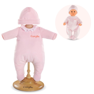 Pink Pajamas for 12-inch baby doll