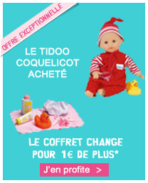 Tidoo coquelicot et coffret change
