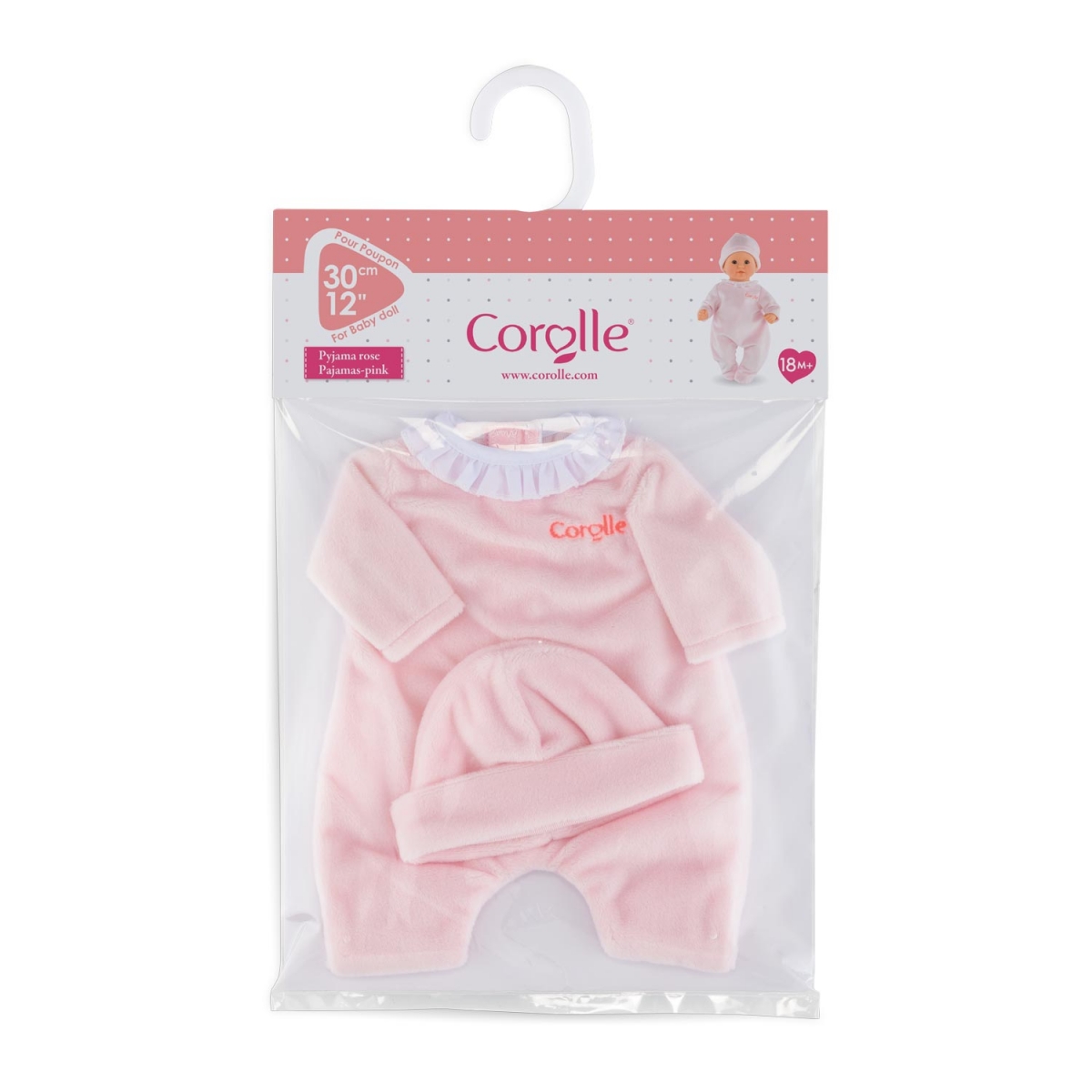 Corolle - , Pink Pajamas for 12-inch baby doll (9000110010)